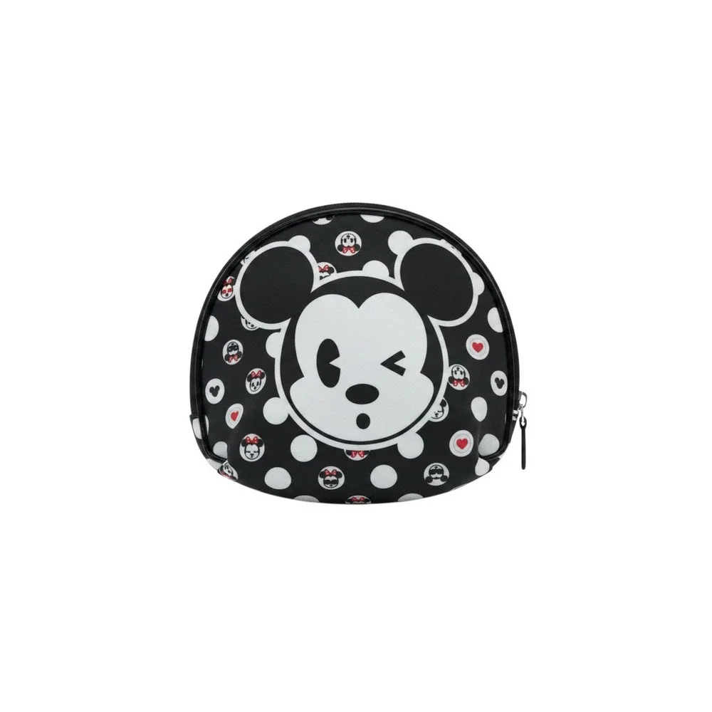SOHO Makeup Bag Unisex Small Black Excellent Mickey Mouse Emoji Polka Dot